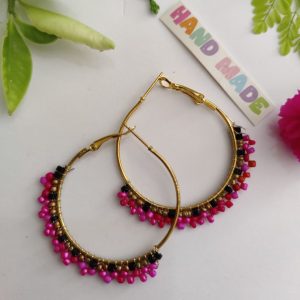 red hoops marigold jewelry