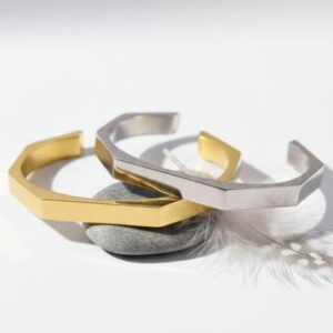 Hand Cuff Stainless steel -silver