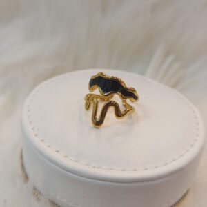 Gold-plated Adjustable Ring -Marigold