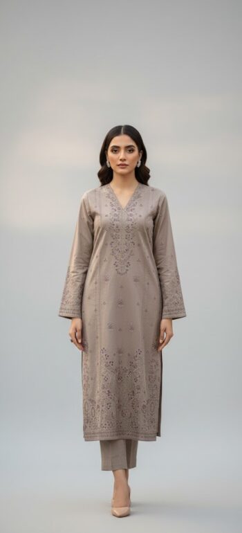 lawn embroidered chikankari shirt (copy)