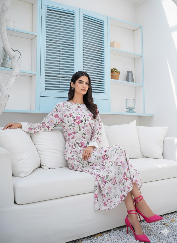 lawn printed cord set